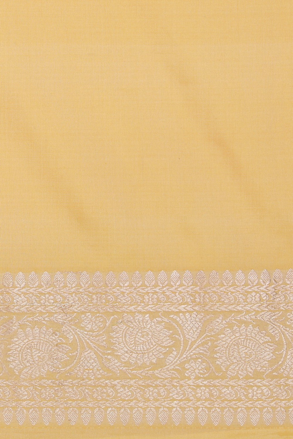 Image of Banarasi Silk Yellow Saree